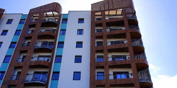 nowoczesne budynki wielordzinne